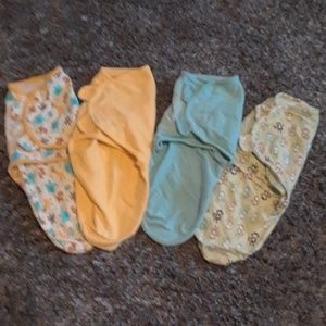 Cotton NB swaddle lot of 4.